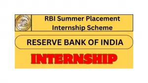 RBI Summer Internship