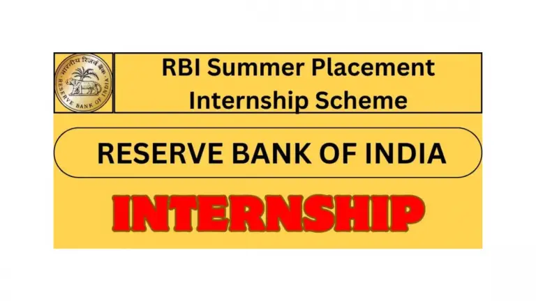 RBI Summer Internship