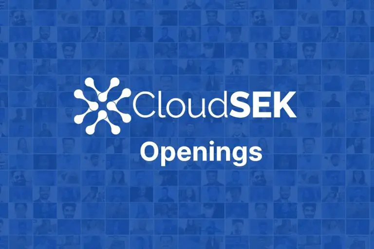 CloudSEK Internship Opportunity